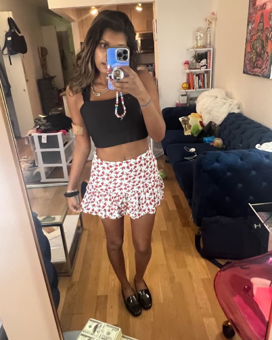 rose mini skirt - Image 2
