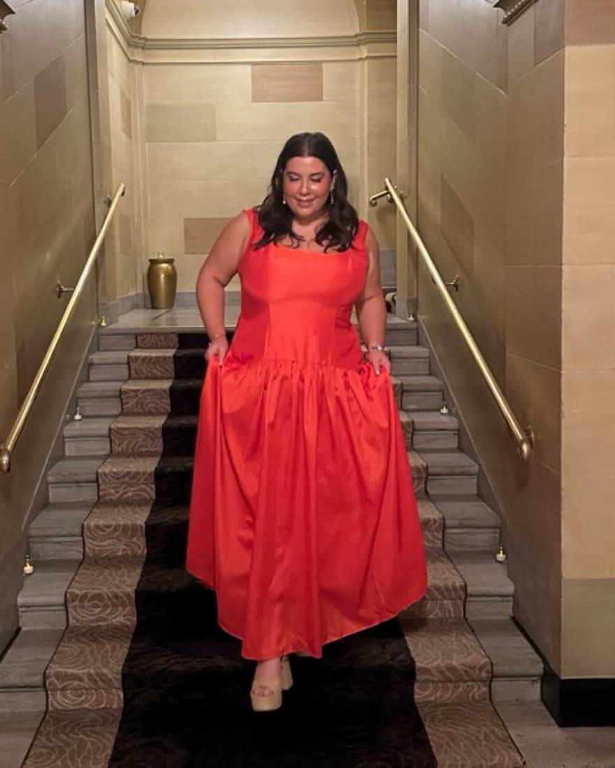 Orange Hutch Dress - Image 3