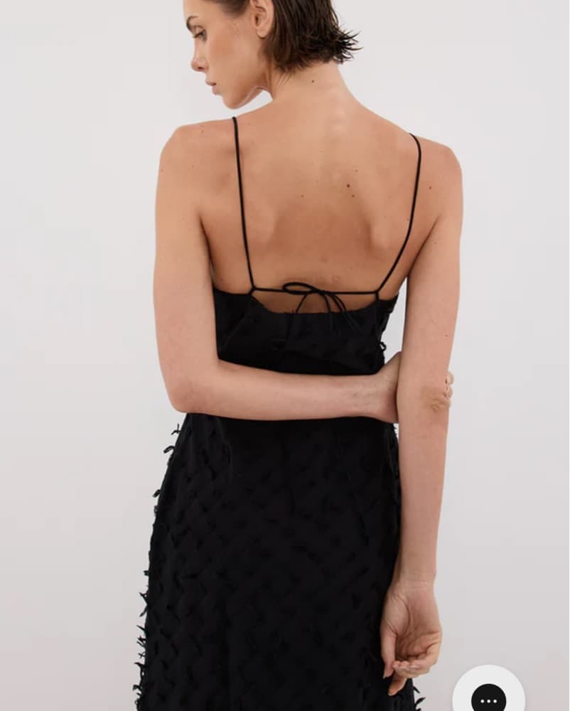 Dissh Black Bias Slip Dress - Image 2
