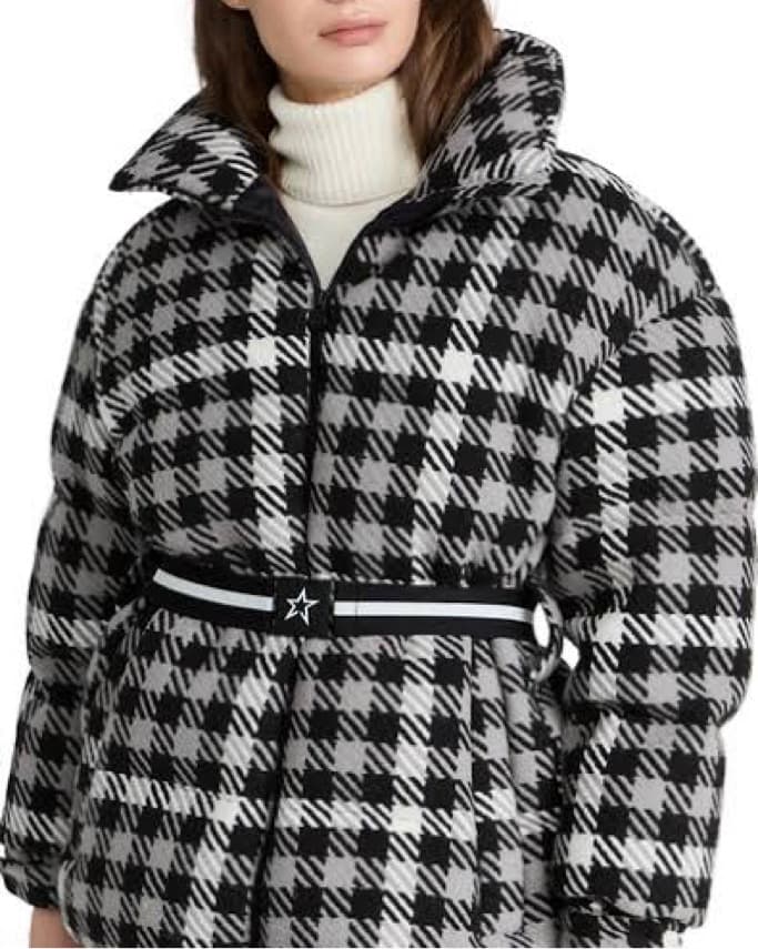 Perfect Moment Star Gingham Wool Jacket - Image 4