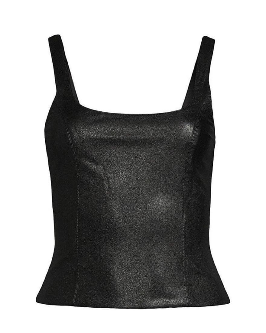 Amanda Uprichard Faux Leather Top  - Image 3