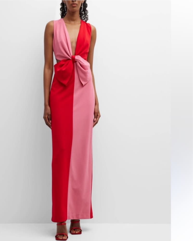 One33 Social Colorblock Bow Dress - Image 2