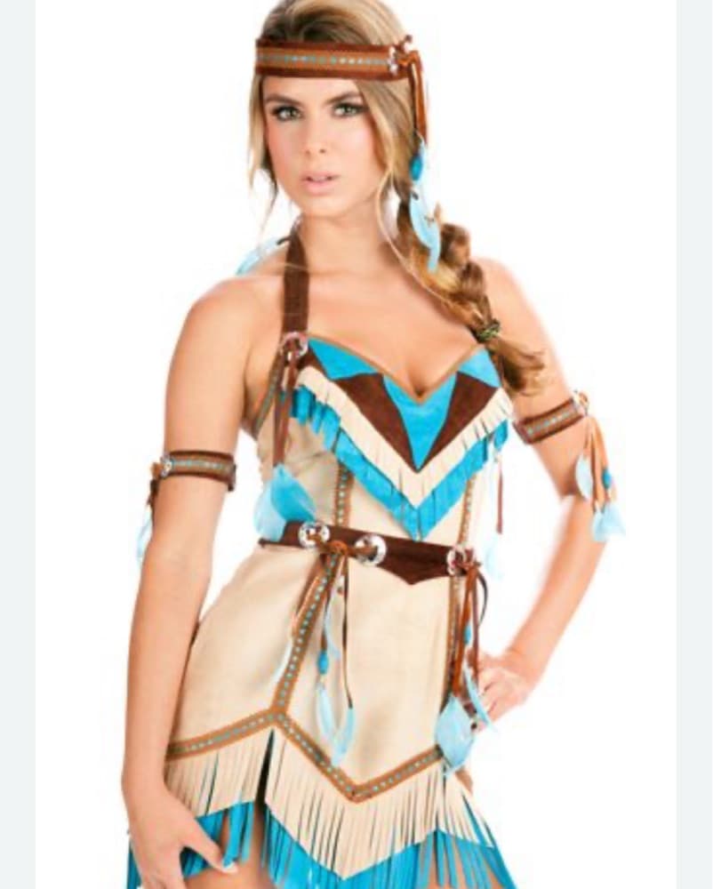 Pocahontas, genuine, leather suede dress - Image 5