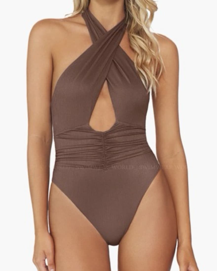 Brown Wrap Around One Piece - Image 1