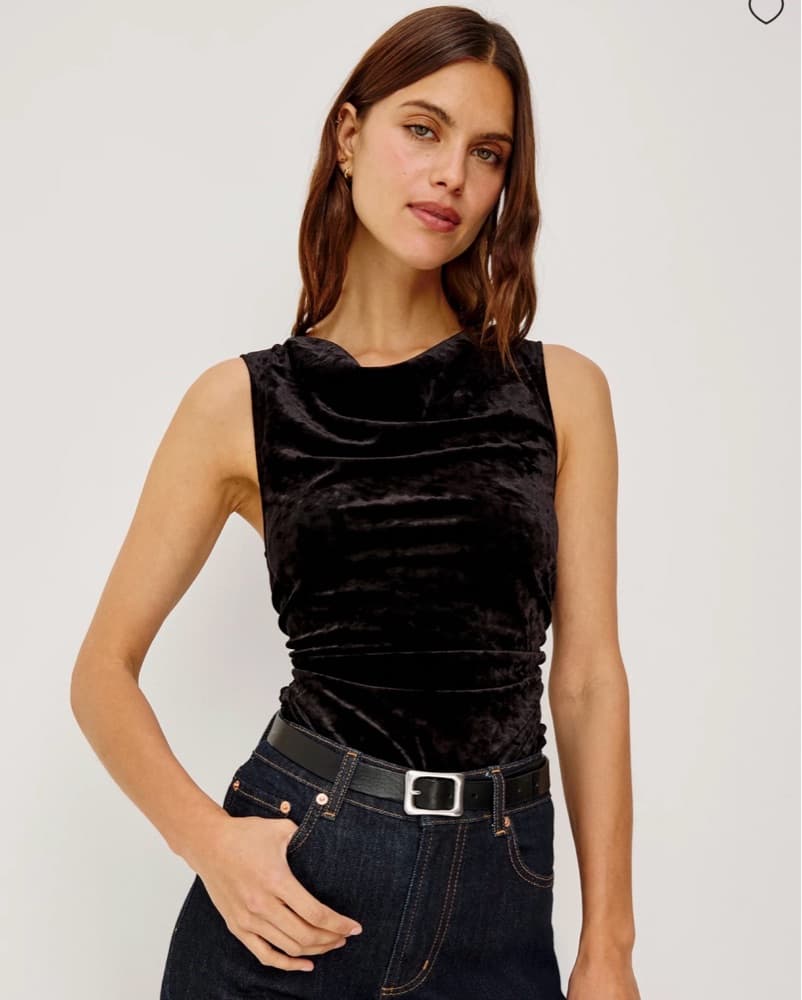 Rails Velvet Sleeveless top - Image 1