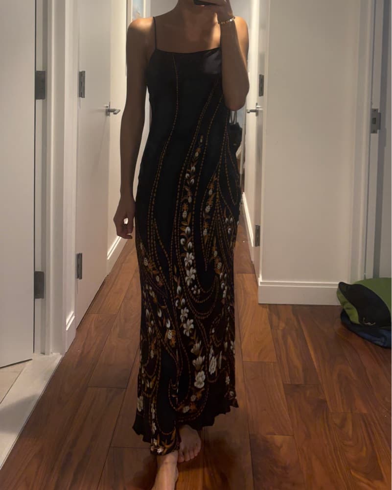 Farm Rio Garden Silhouette Slip Dress - Image 4