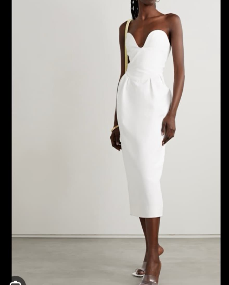 Mara Hoffman White Corset Dress - Image 1