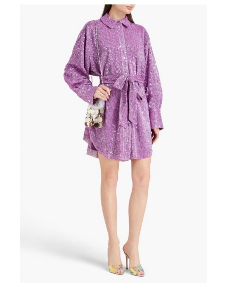 Stine Goya Sequin Shirt Dress  - Image 3
