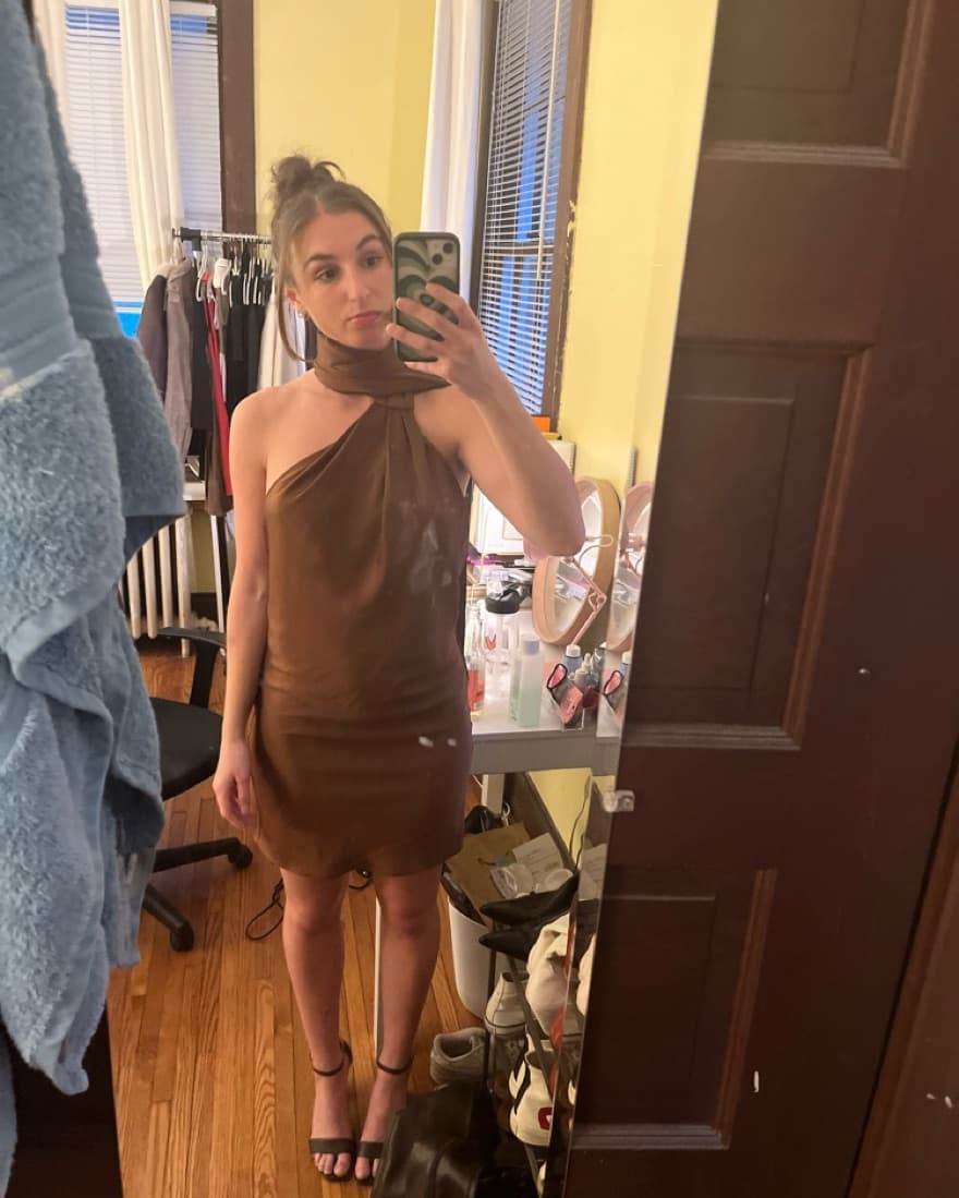 Rat & Boa Serafia Dress In Cocoa - Image 3