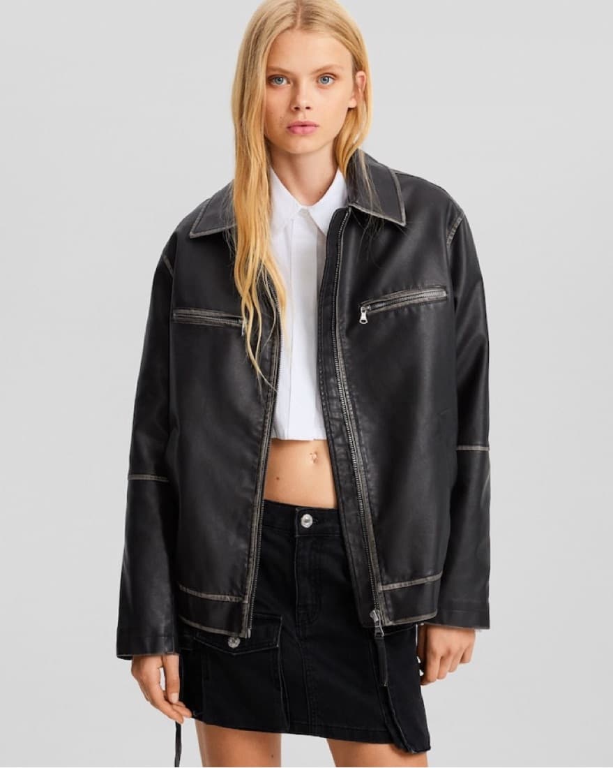 ASOS LEATHER JACKET - Image 1