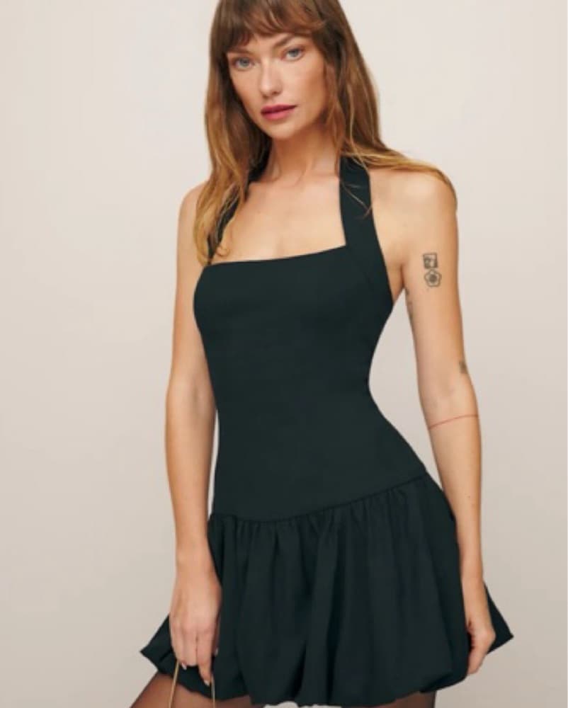 Reformation Babette Dress Black - Image 2