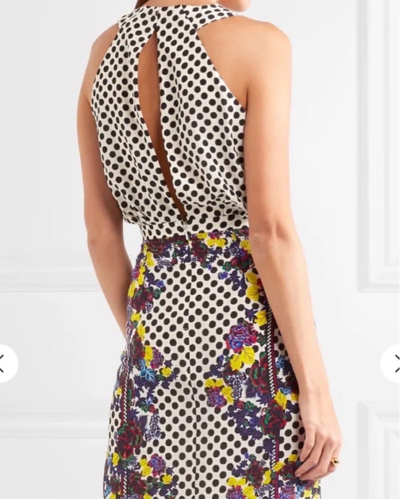 Saolni Polka Dot Floral Midi Dress - Image 2