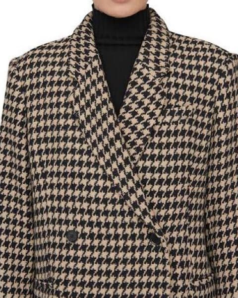 Anine Bing Kaia Houndstooth Plazer - Image 4