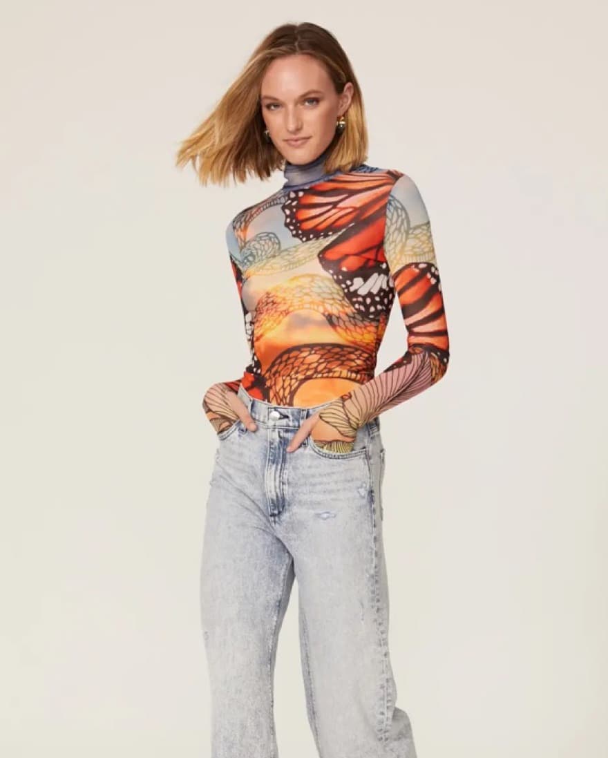 AFRM Butterfly Mesh Top - Image 2