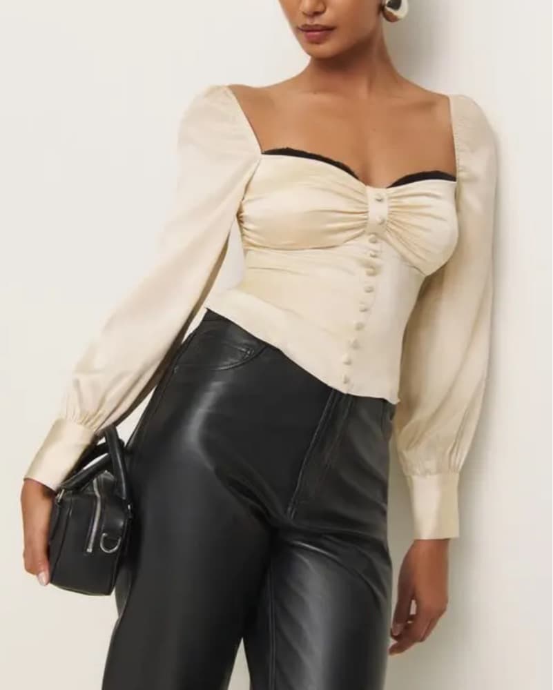 Reformation Chiara Silk Top  - Image 1