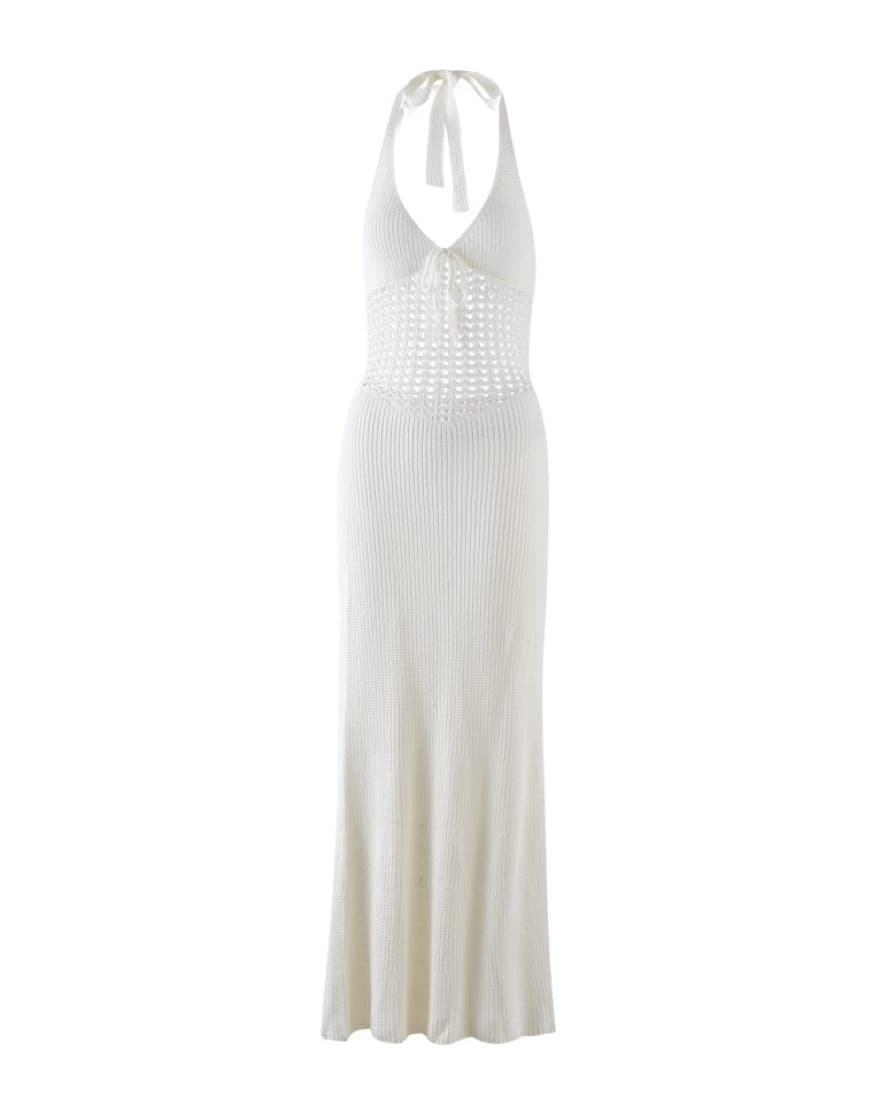 Tiger Mist White Crochet Dress - Image 2