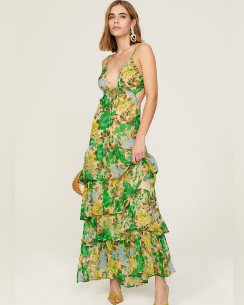 ASTR Formal Floral Maxi Dress - Image 2
