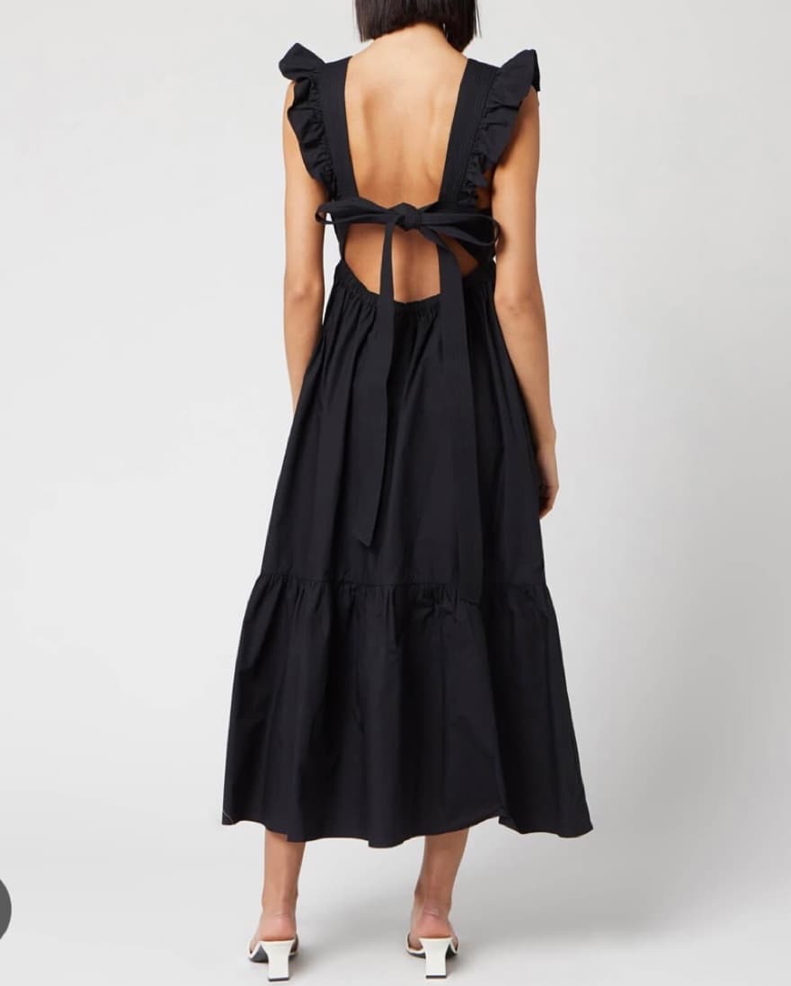 Self-Portrait Poplin Midi Dress - Image 3