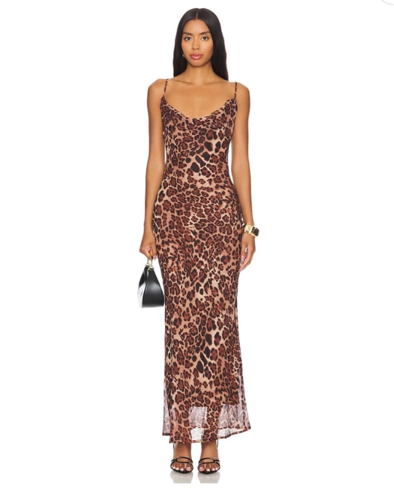 SNDYS Skin Maxi Dress In Leopard - Image 1