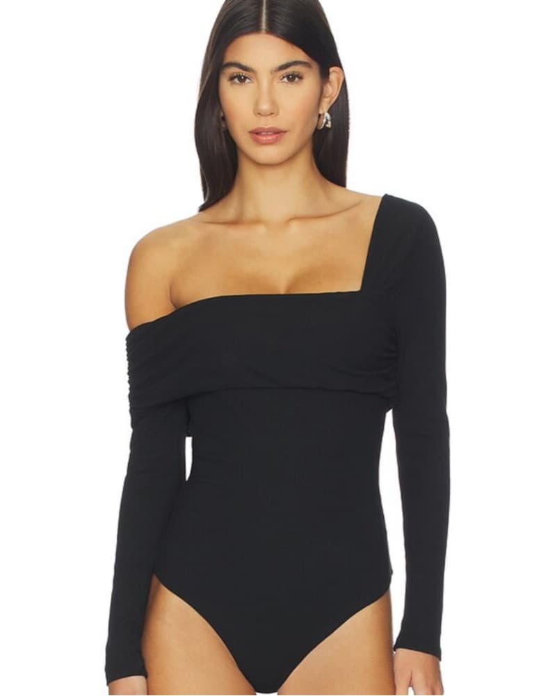 Chic One-Shoulder Bodysuit - Image 4