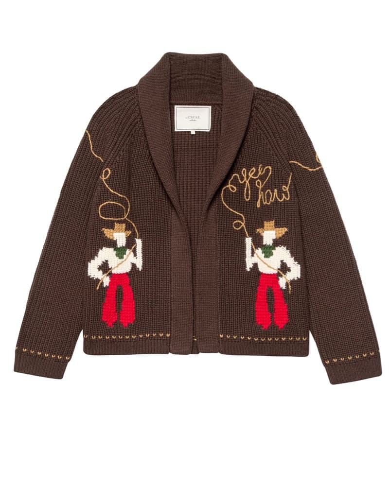 Lasso Lodge Yeehaw Cowboy Cardigan  - Image 2