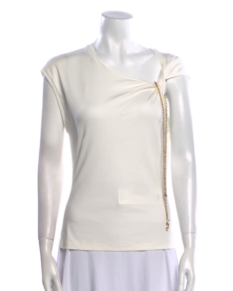 Chloe Top With Gold Chain detail - Image 2