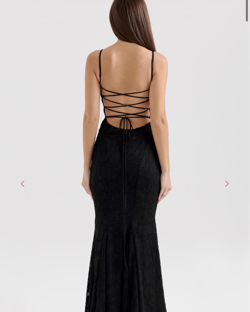 House Of CB Black Long Dress  - Image 3