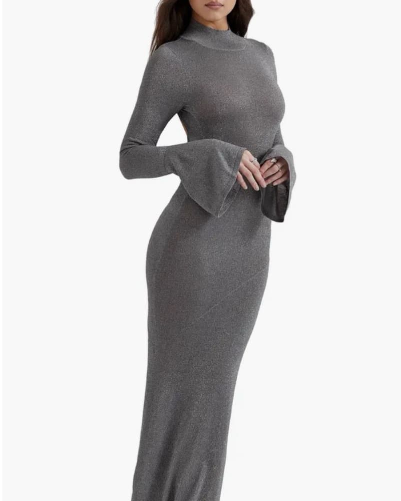 Sancha Open Back Long Sleeve Semisheer B - Image 3