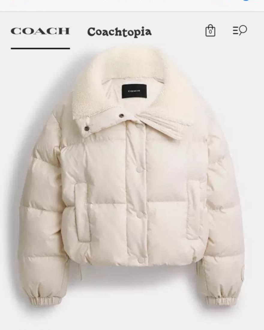 Coach Puffer Jacket With Sherpa  - Image 1