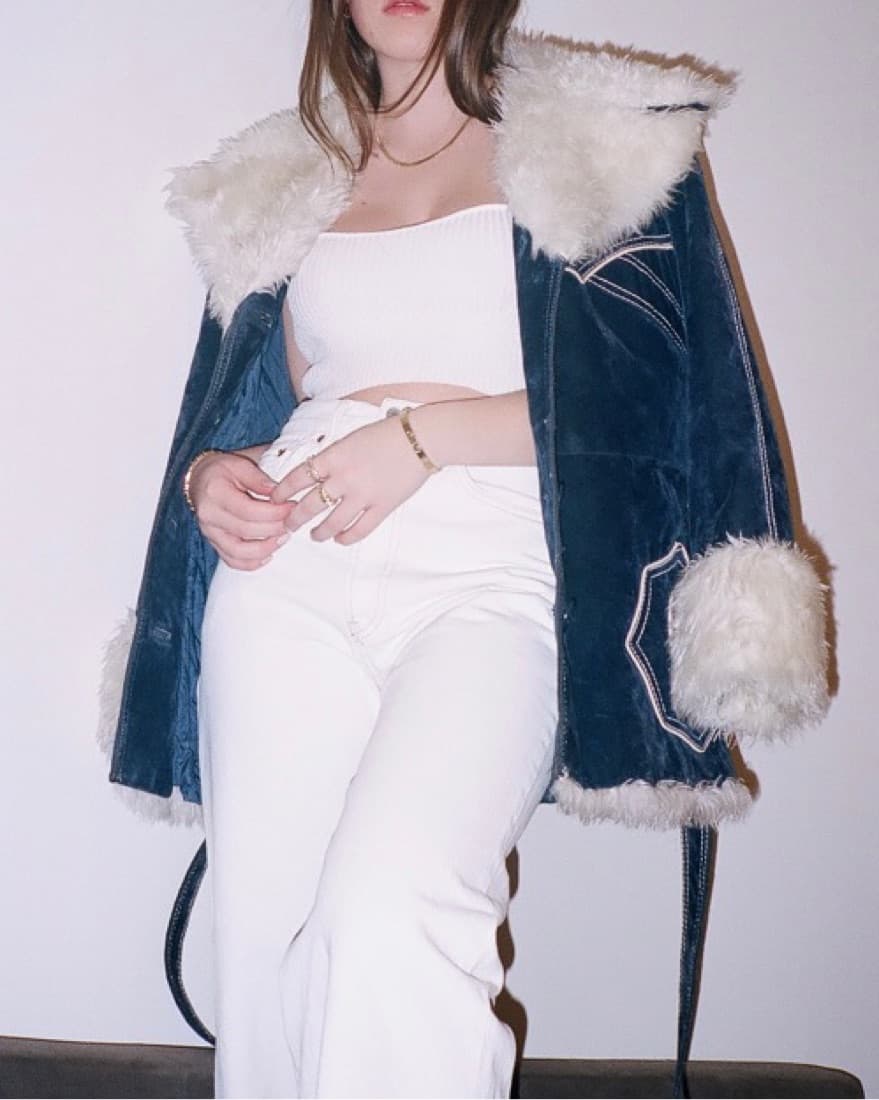 Penny Lane Navy Coat - Image 3