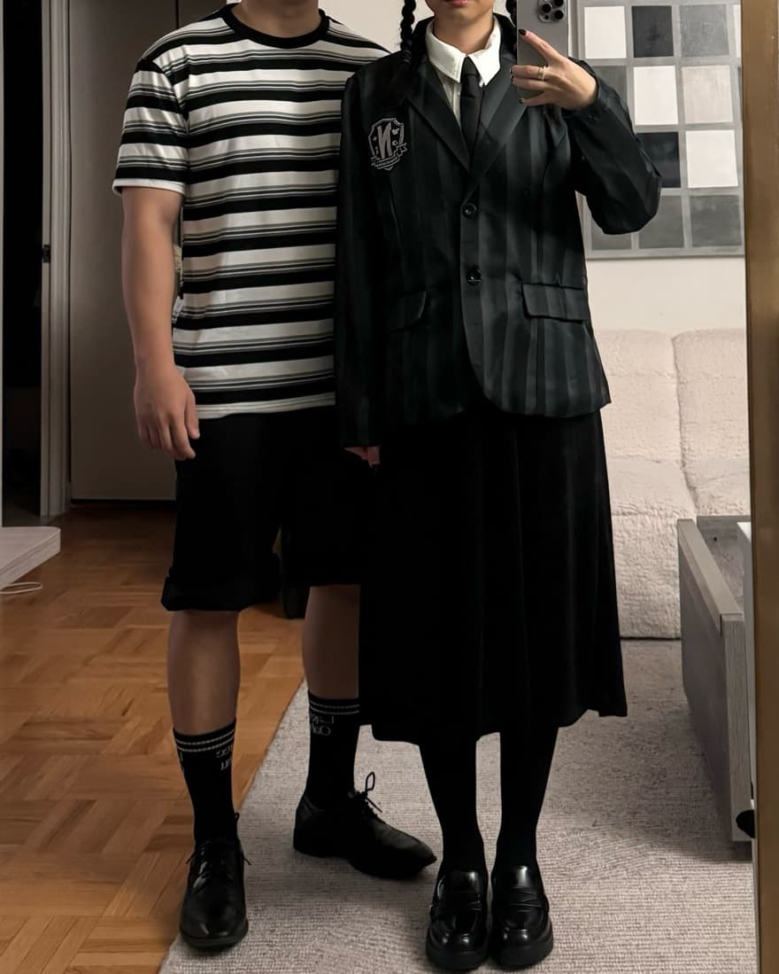 Wednesday Addams Pugsley Addams Costume - Image 1