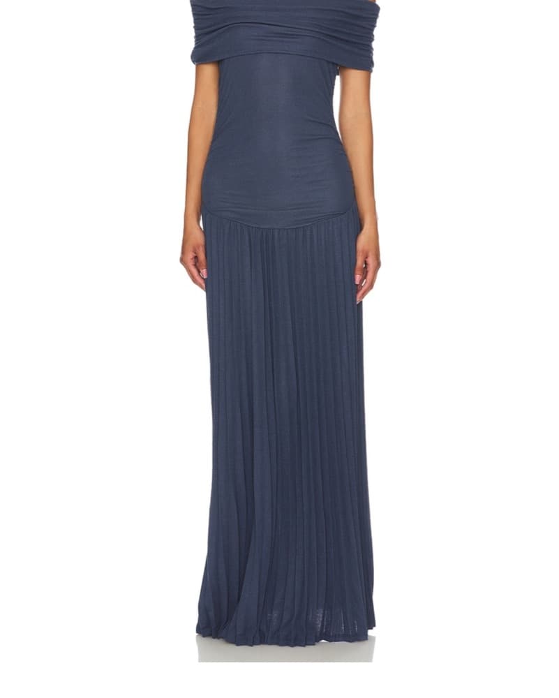 Lioness Navy Maxi Dress - Image 3