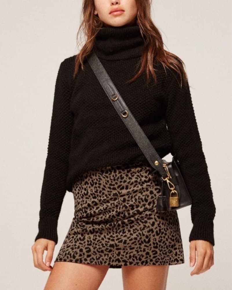 Reformation Leopard Print Mini Skirt - Image 1