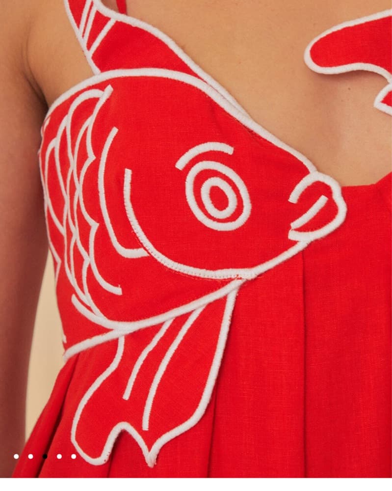 FarmRio Red fish Maxi  - Image 4