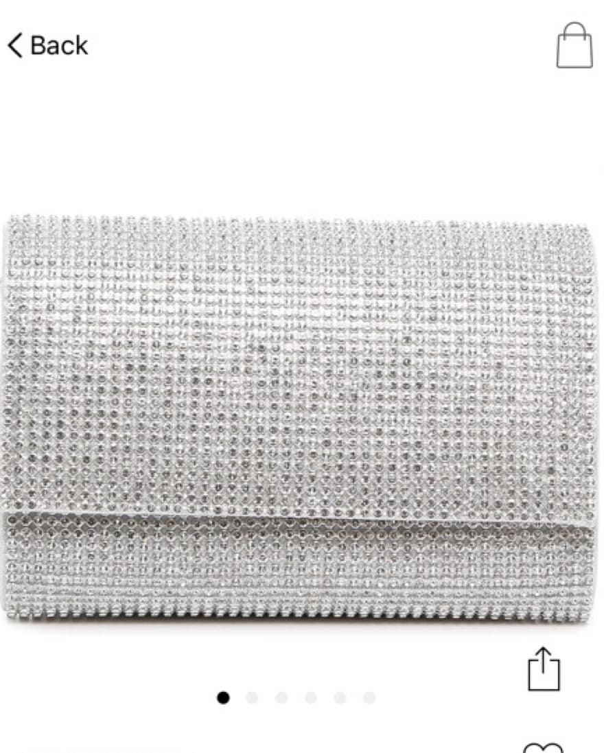 Silver Jeweled Clutch  - Image 1
