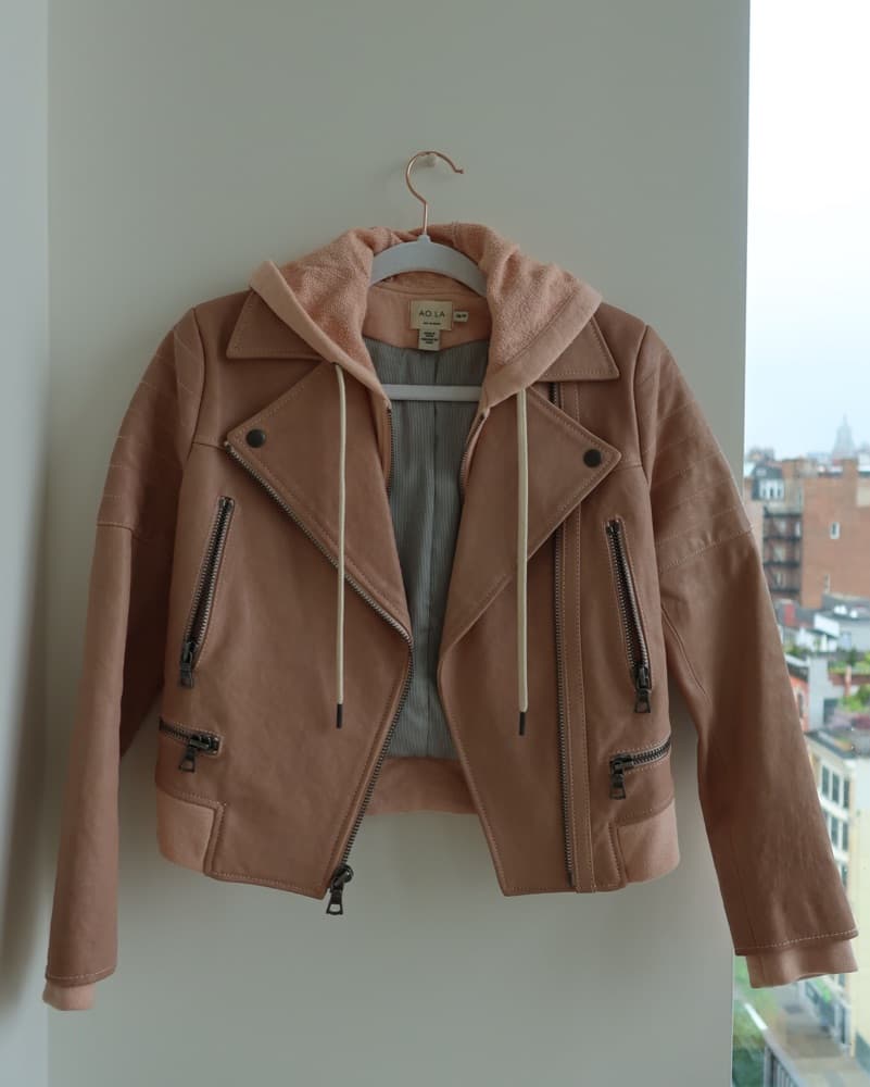 Versatile Hooded Faux Suede Jacket - Image 1