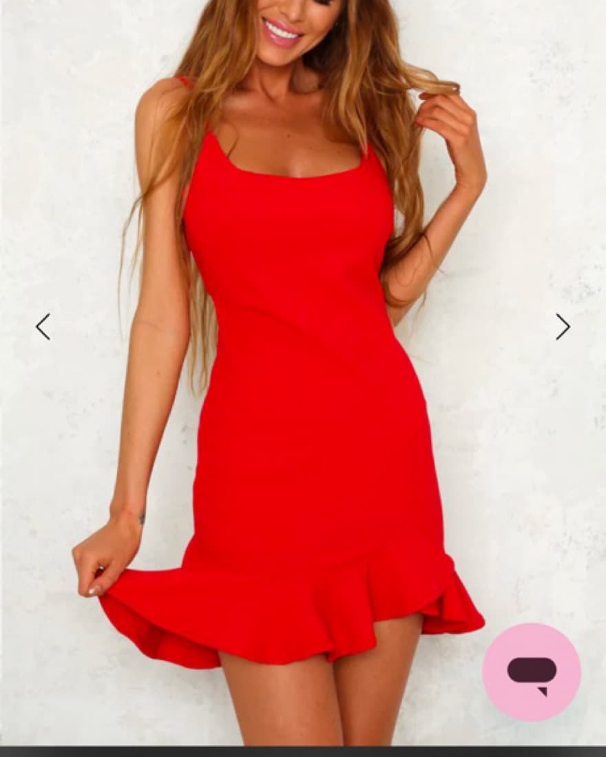 Hello Molly: Red Mini Dress - Image 2