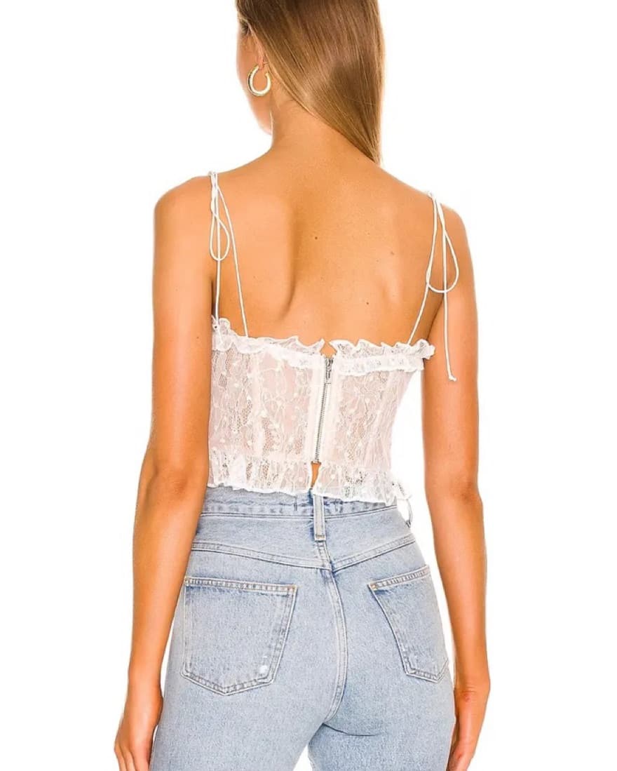 For Love & Lemons Jules Crop Top - Image 2