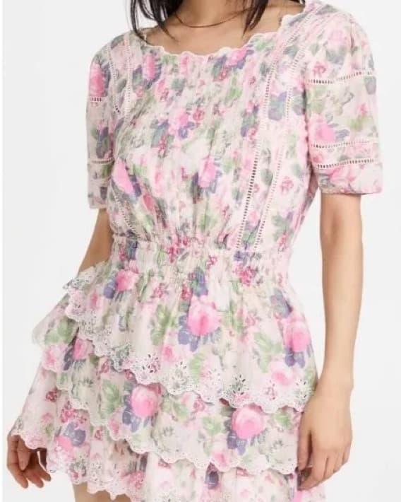Loveshack Fancy Mavis Floral Mini Dress - Image 1