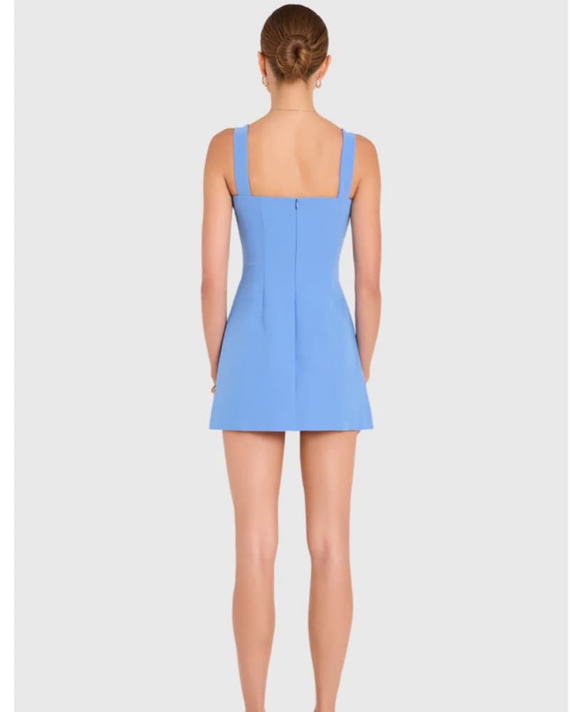 Amanda Uprichard Soho Romper In Atlantic - Image 3