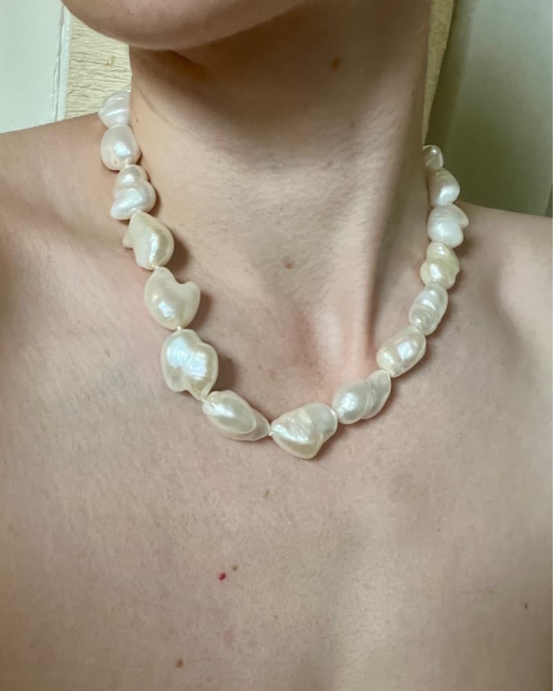 Real Baroque Pearl Necklace - Image 3