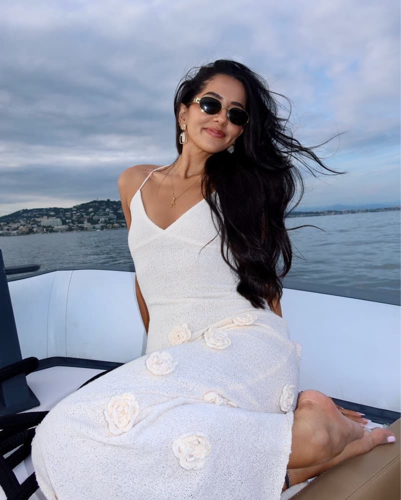 Meshki White Floral Maxi Beach Dress - Image 6