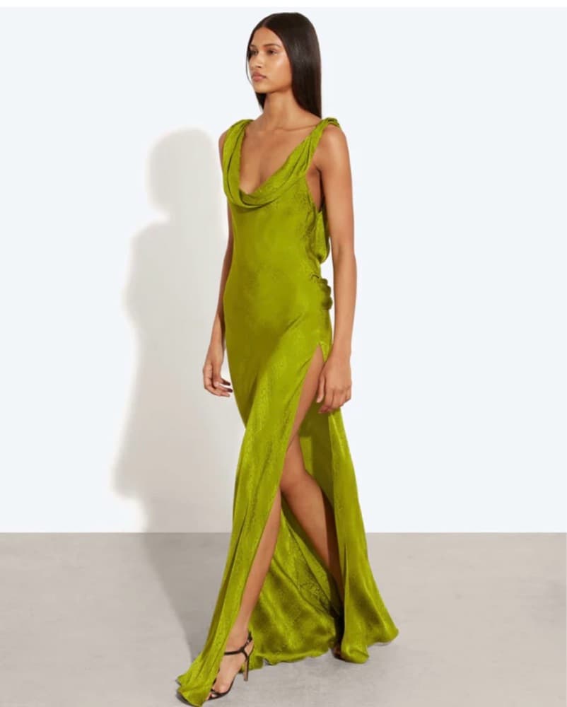 Rat and Boa NAVARRA DRESS LIME - Image 3