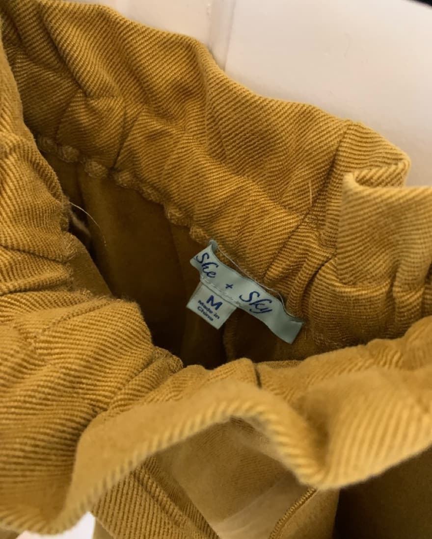 Yellow/Gold Tie shorts - Image 2