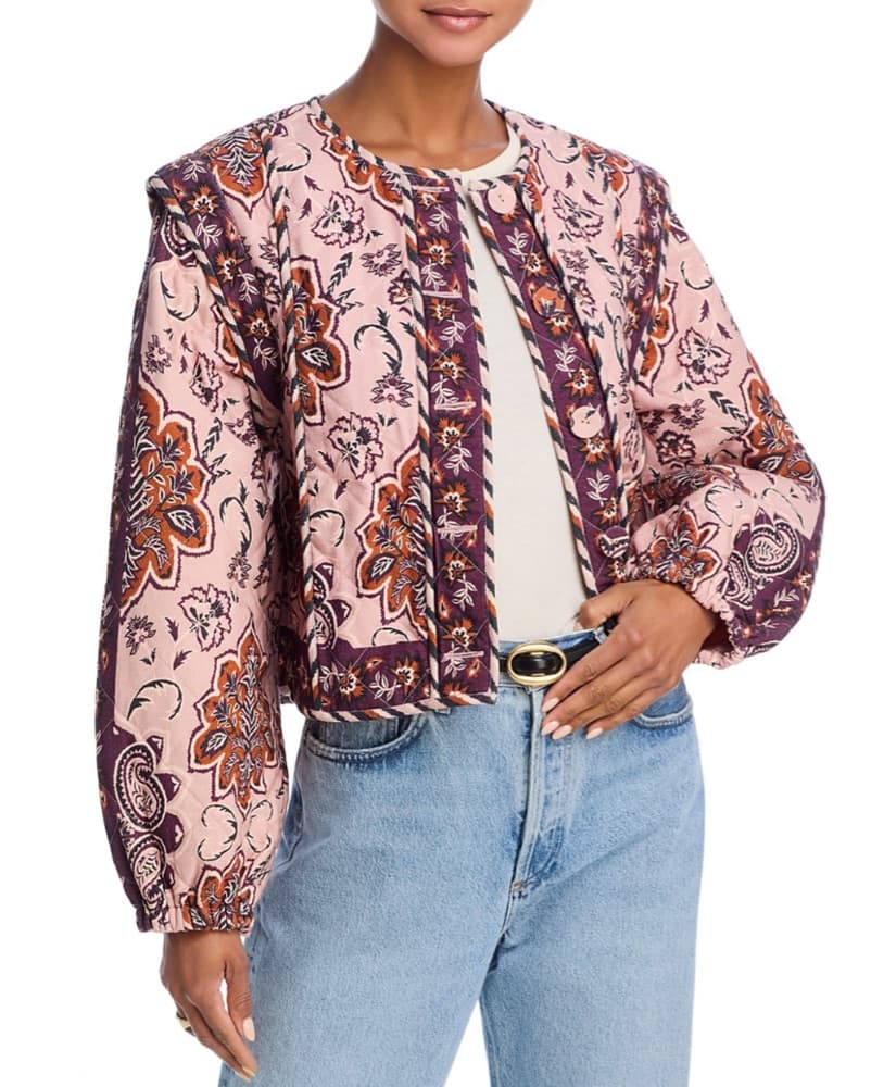 Farm Rio Quilted Paisley Jacket - Image 1