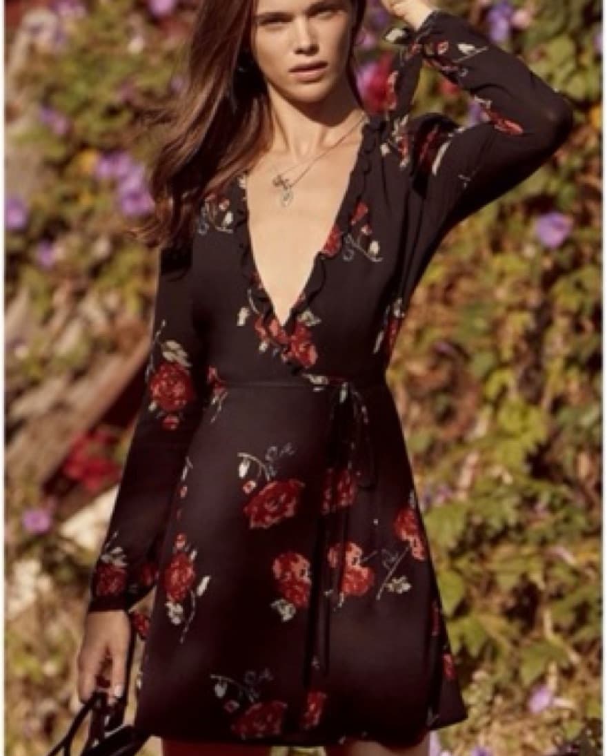 Reformation Mini Wrap Dress - Image 1