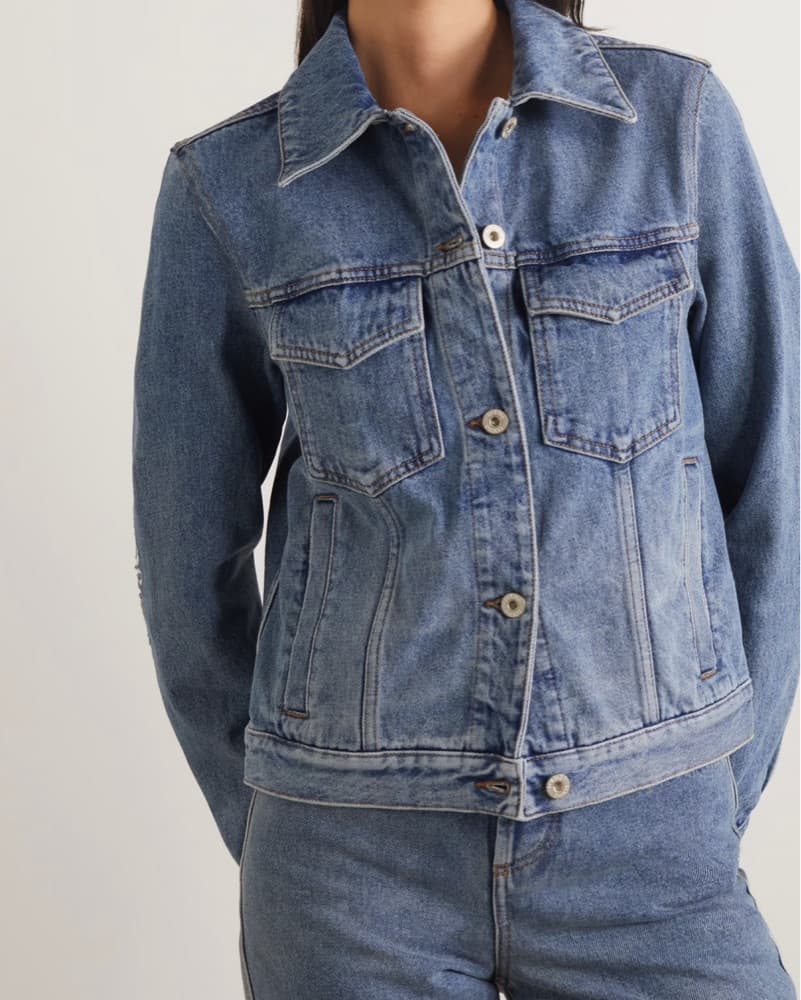 LOEWE | Denim Jacket with Embroidery - Image 3