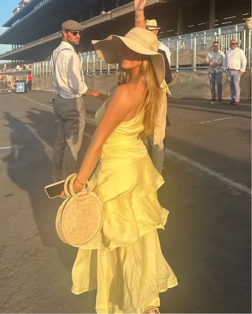 ShowPo Yellow One Shoulder Ruffle Dress - Image 2