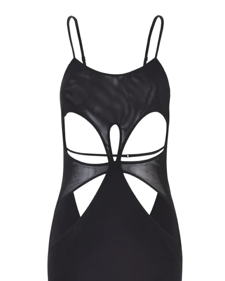 I Am Gia Katiyah Black Cutout Long Dress - Image 6