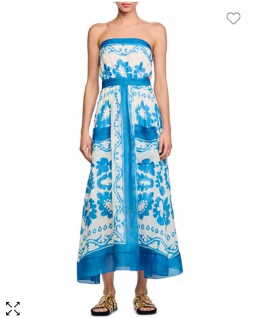Sandro Zarina Dress - Blue - Image 1